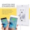Faith Combination 4.6A USB Outlet and 15A TR Receptacle, White, PK 2 USB46-WH-02 - alternate 2